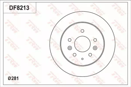Тормозной диск TRW для MAZDA CX-3 (DK) 1.5 D AWD