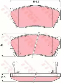 Тормозные колодки TRW для NISSAN SUNNY III Liftback (N14) 1.6 i
