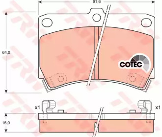 Дисковой тормозной механизм TRW для MAZDA 323 S IV (BG) 1.8 16V Turbo 4WD