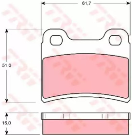 Дисковой тормозной механизм TRW для KIA SHUMA (FB) 1.8 i 16V