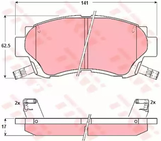 Запчасти для ТО TRW для LEXUS ES (VCV10_, VZV21_) 300 (MCV10_, VCV10_)
