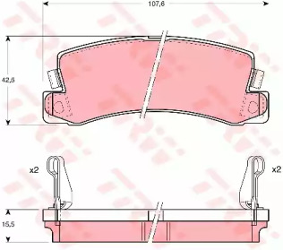 Запчасти для ТО TRW для LEXUS ES (VCV10_, VZV21_) 300 (MCV10_, VCV10_)