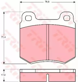 Дисковой тормозной механизм TRW для FORD CONSUL (GGFL) 3000