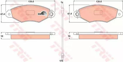 Запчасти для ТО TRW для NISSAN KUBISTAR (X76) 1.5 dCi