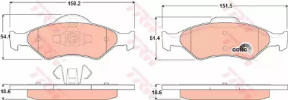 Запчасти для ТО TRW для MAZDA 121 III (JASM, JBSM) 1.8 D