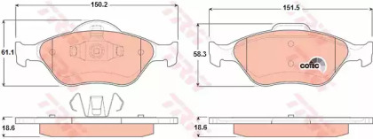 Запчасти для ТО TRW для MAZDA 121 III (JASM, JBSM) 1.8 D