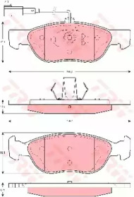 Тормозные колодки TRW для ALFA ROMEO 146 (930_) 1.9 JTD (930.B4B)
