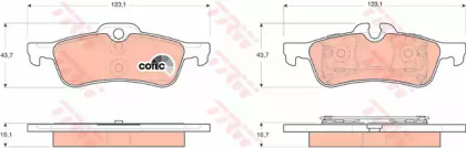 Дисковой тормозной механизм TRW для MINI MINI Кабриолет (R52) Cooper