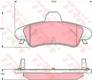 Запчасти для ТО TRW для FORD COUGAR (EC_) 2.0 16V