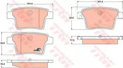 Дисковой тормозной механизм TRW для JAGUAR X-TYPE Estate (X400) 2.0 D