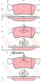 Дисковой тормозной механизм TRW для VW MULTIVAN V (7HM, 7HN, 7HF, 7EF, 7EM, 7EN) 1.9 TDI