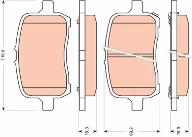Дисковой тормозной механизм TRW для CHEVROLET HHR 2.4