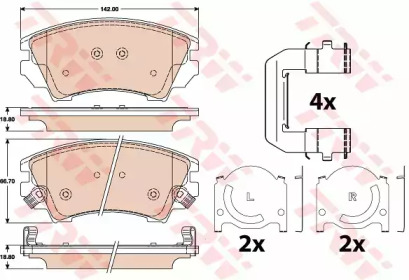 Дополнительные работы TRW для CHEVROLET MALIBU (V300) 2.0 D