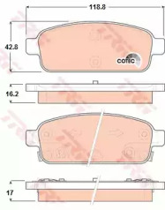 Дисковой тормозной механизм TRW для CHEVROLET CRUZE Station Wagon (J308) 1.4