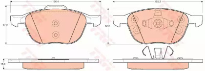 Запчасти для ТО TRW для FORD GRAND C-MAX (DXA/CB7, DXA/CEU) 1.6 EcoBoost