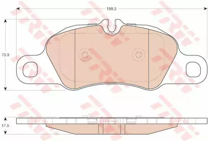 Запчасти для ТО TRW для PORSCHE 911 Кабриолет (997) 3.6 Carrera