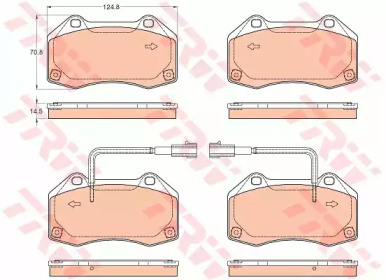 Дисковой тормозной механизм TRW для ALFA ROMEO 4C SPIDER (961_) 1.8