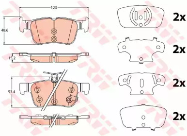Запчасти для ТО TRW для FORD MONDEO V Хэтчбек 2.0 TDCi Bi-Turbo