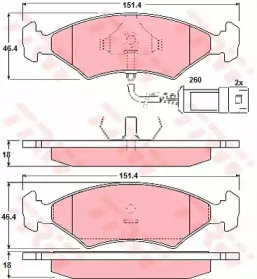 Запчасти для ТО TRW для FORD FIESTA III (GFJ) 1.6