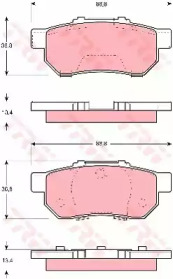 Дисковой тормозной механизм TRW для HONDA CIVIC VI Hatchback (EJ, EK) 1.5 i (EK3)