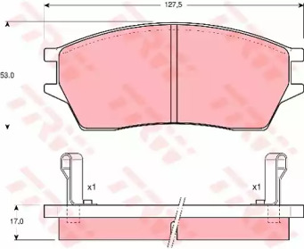 Тормозные колодки TRW для HONDA PRELUDE III (BA) 2.0 i EX 16V (BA2)