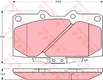 Запчасти для ТО TRW для NISSAN 200 SX (S14) 2.0 i 16V