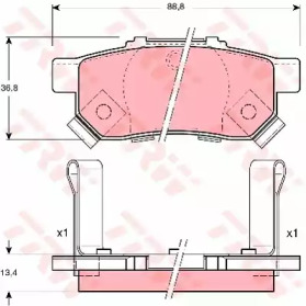 Дополнительные работы TRW для HONDA CIVIC VI седан (EJ, EK) 1.6 VTi (EK4)