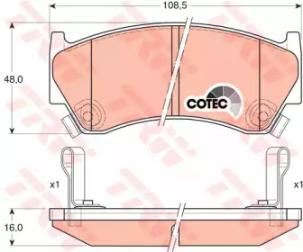 Дисковой тормозной механизм TRW для NISSAN ALMERA I (N15) 2.0 D
