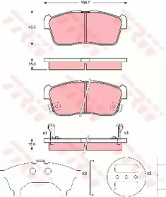 Запчасти для ТО TRW для NISSAN PIXO (UA0) 1.0
