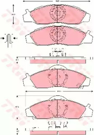 Тормозные колодки TRW для DAEWOO MUSSO (FJ) 2.3