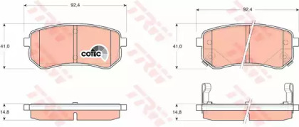 Запчасти для ТО TRW для KIA PICANTO (BA) 1.1 CRDi