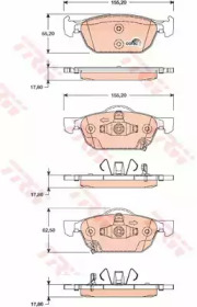 Тормозные колодки TRW для HONDA ACCORD VIII универсал (CW) 2.2 i-DTEC (CW3)