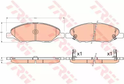 Дисковой тормозной механизм TRW для NISSAN NOTE (E11, NE11) 1.5 dCi