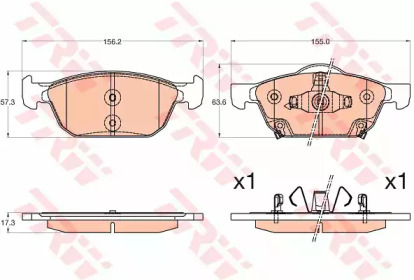 Запчасти для ТО TRW для HONDA CIVIC IX (FK) 1.4 i-VTEC (FK1)