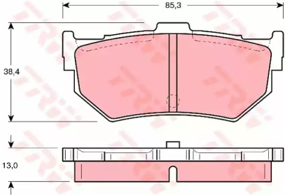 Тормозные колодки TRW для HONDA PRELUDE III (BA) 2.0 i EX 16V (BA2)