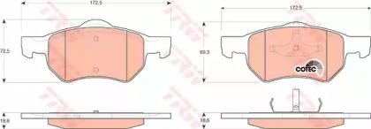 Запчасти для ТО TRW для DODGE CARAVAN (RG_) 3.3 AWD