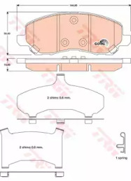 Запчасти для ТО TRW для JEEP COMPASS (MK49) 2.4 4x4