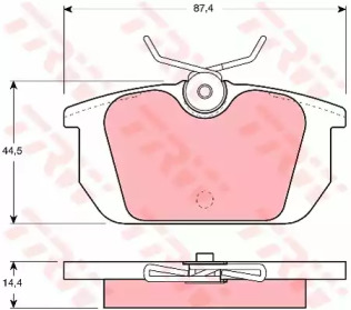 Тормозные колодки TRW для ALFA ROMEO 146 (930_) 1.7 i.e. 16V (930.B1)