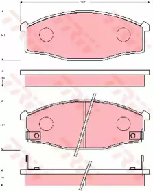 Запчасти для ТО TRW для NISSAN CABSTAR (F22, H40) 2.5 TD (F22)