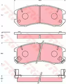 Запчасти для ТО TRW для MAZDA 626 III Station Wagon (GV) 2.0 16V