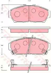 Дисковой тормозной механизм TRW для HONDA INTEGRA купе (DC2, DC4) 1.8 Type-R