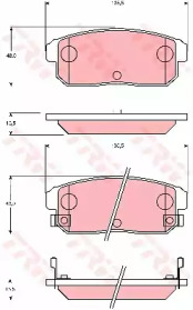 Запчасти для ТО TRW для NISSAN CEFIRO III седан (A33) 3.0