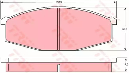 Дисковой тормозной механизм TRW для NISSAN PATROL III/2 Hardtop (K260) 2.8
