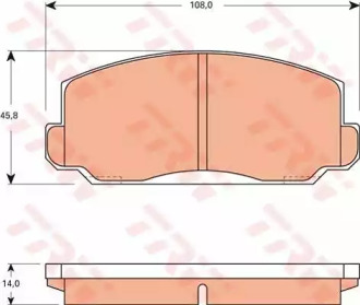Дисковой тормозной механизм TRW для HONDA ACCORD I (SJ, SY) 1.6 L/EX (SY)