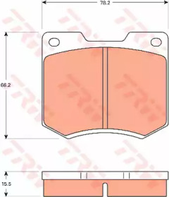 Дисковой тормозной механизм TRW для FORD ESCORT I (AFH, ATH) 1300 GT