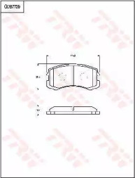 Дисковой тормозной механизм TRW для HONDA CIVIC II Shuttle (EE) 1.4 i 16V (EE1)