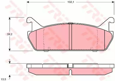 Дисковой тормозной механизм TRW для MAZDA 323 S IV (BG) 1.8 16V Turbo 4WD