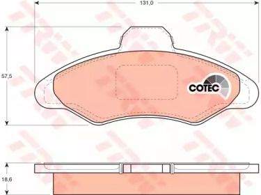 Дисковой тормозной механизм TRW для FORD ESCORT VI (GAL) 1.8 XR3i 16V 4x4