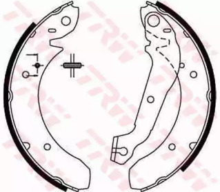 Тормозная колодка / накладка TRW для FORD TAUNUS '80 (GBS, GBNS) 1.6