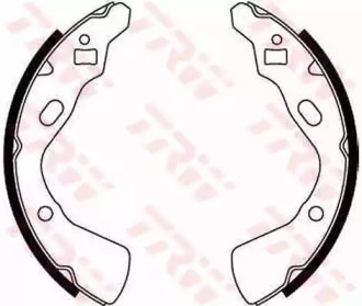 Барабанный тормозной механизм TRW для KIA PRIDE (DA) 1.1 i